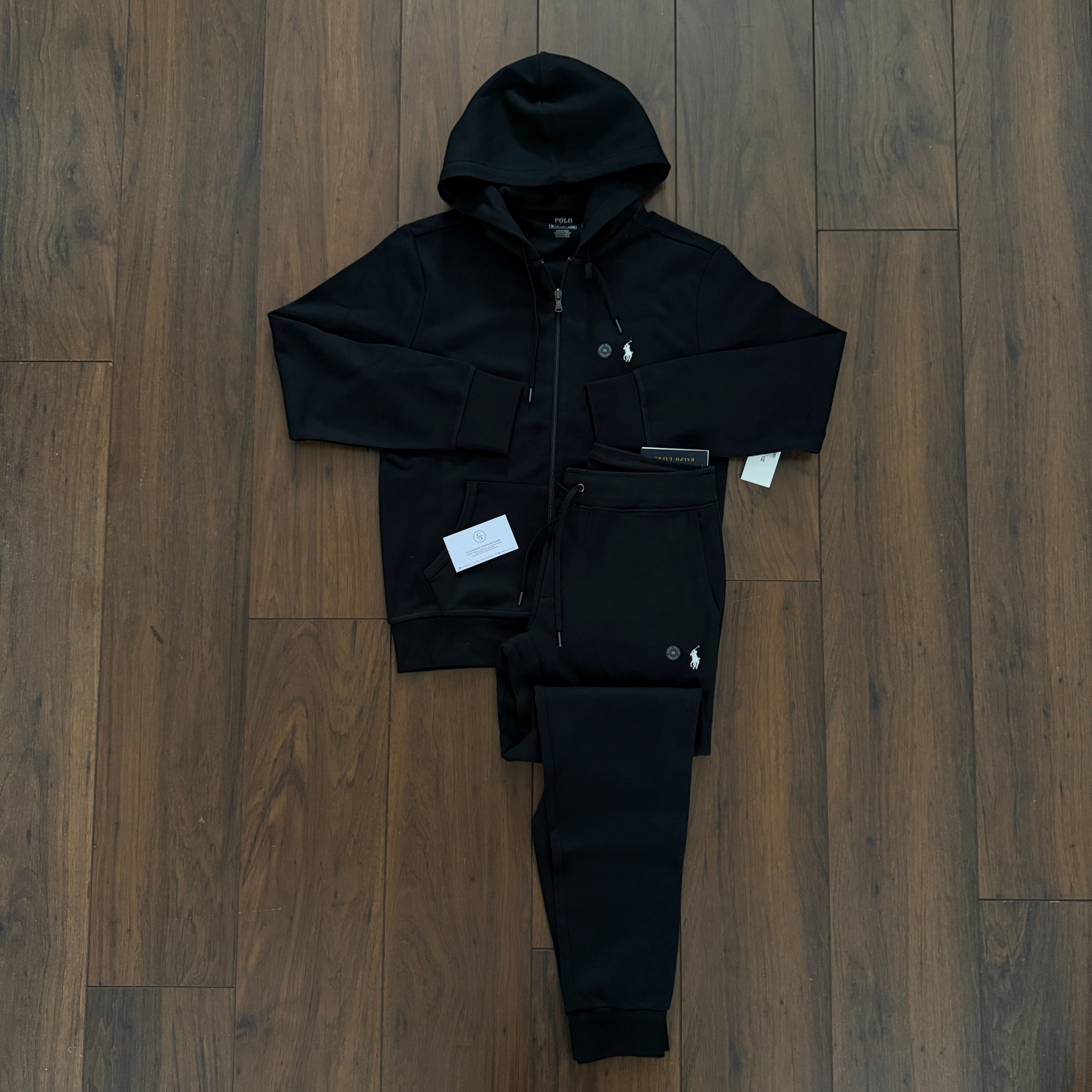 Ralph Lauren Double Knit Tracksuit - Black