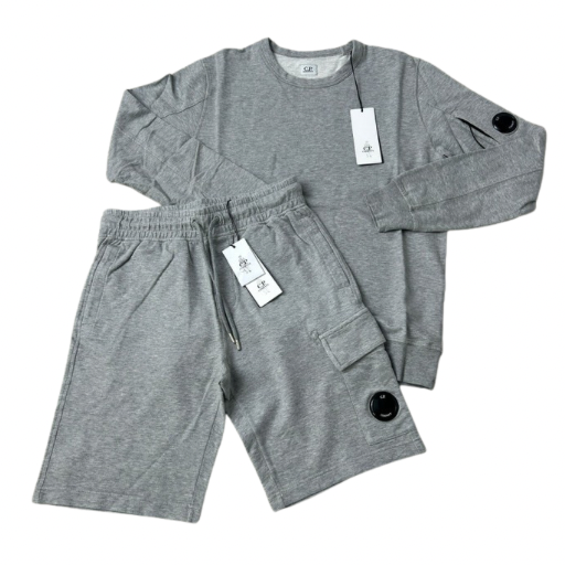 CP Company Jumper & Shorts Set - Grey
