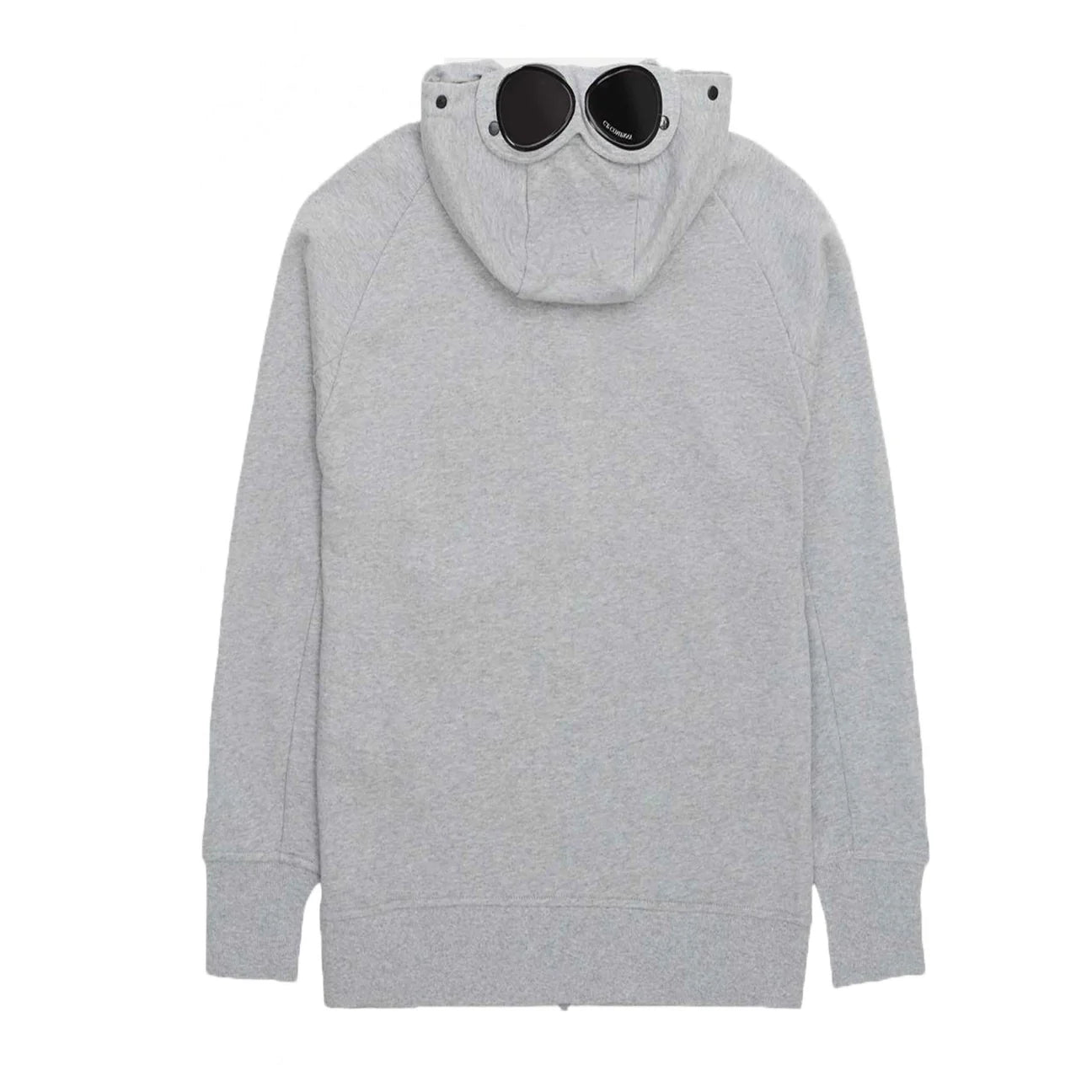 CP Company Diagonal Raised Zipped Goggle Hoodie Grey