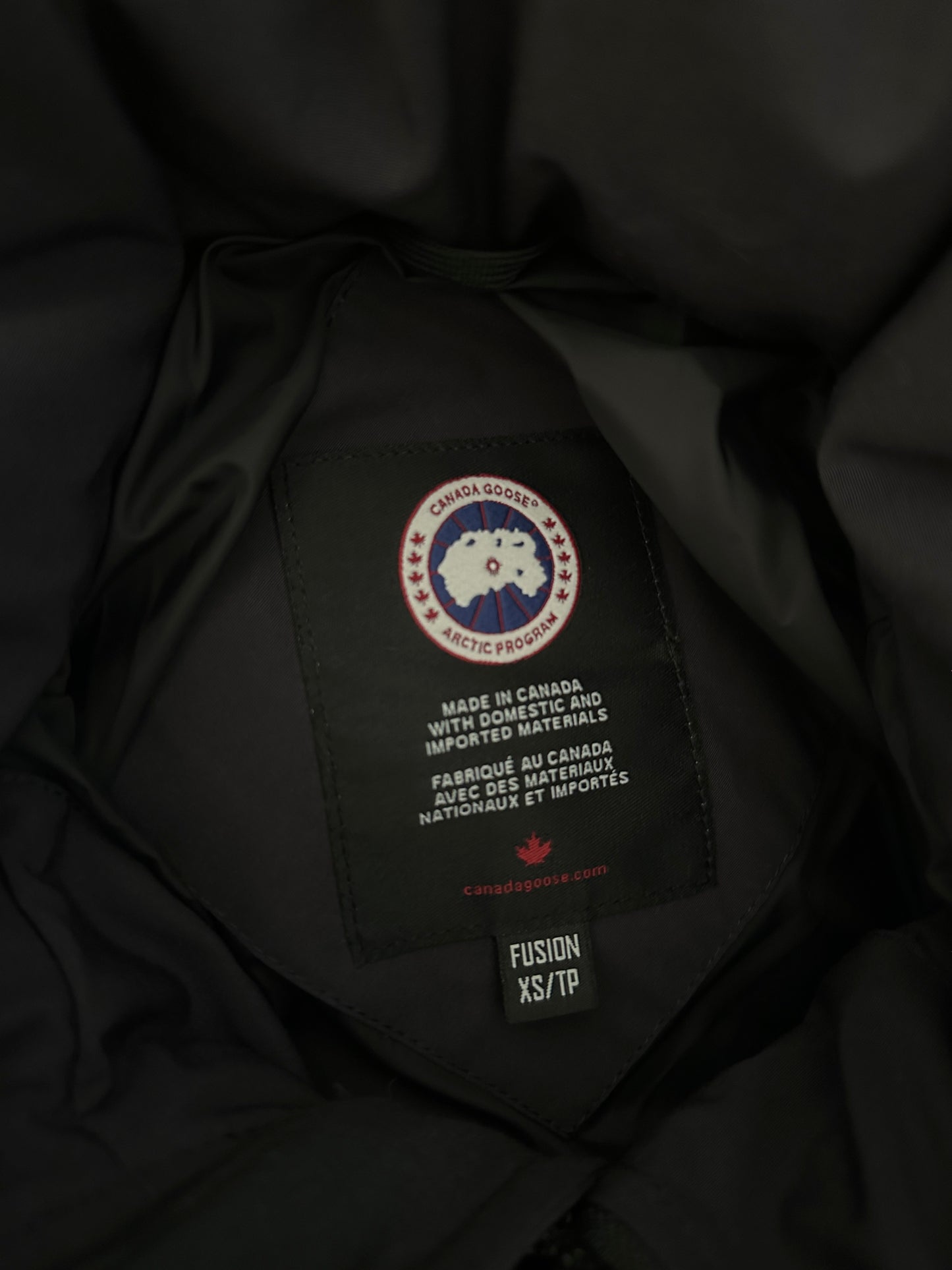 Canada Goose Wyndham Parka Coat -  Navy/Red Badge