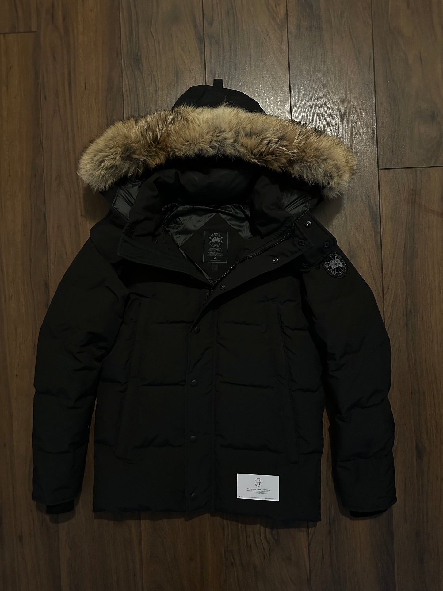 Canada Goose Wyndham Parka Coat -  Black/Black Badge