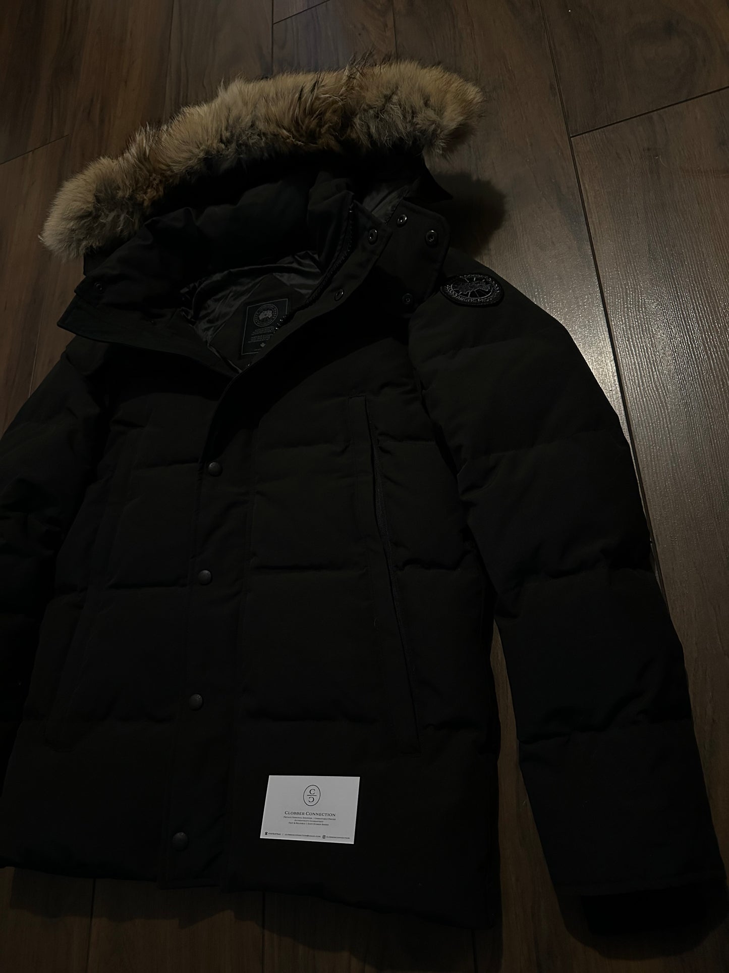 Canada Goose Wyndham Parka Coat -  Black/Black Badge