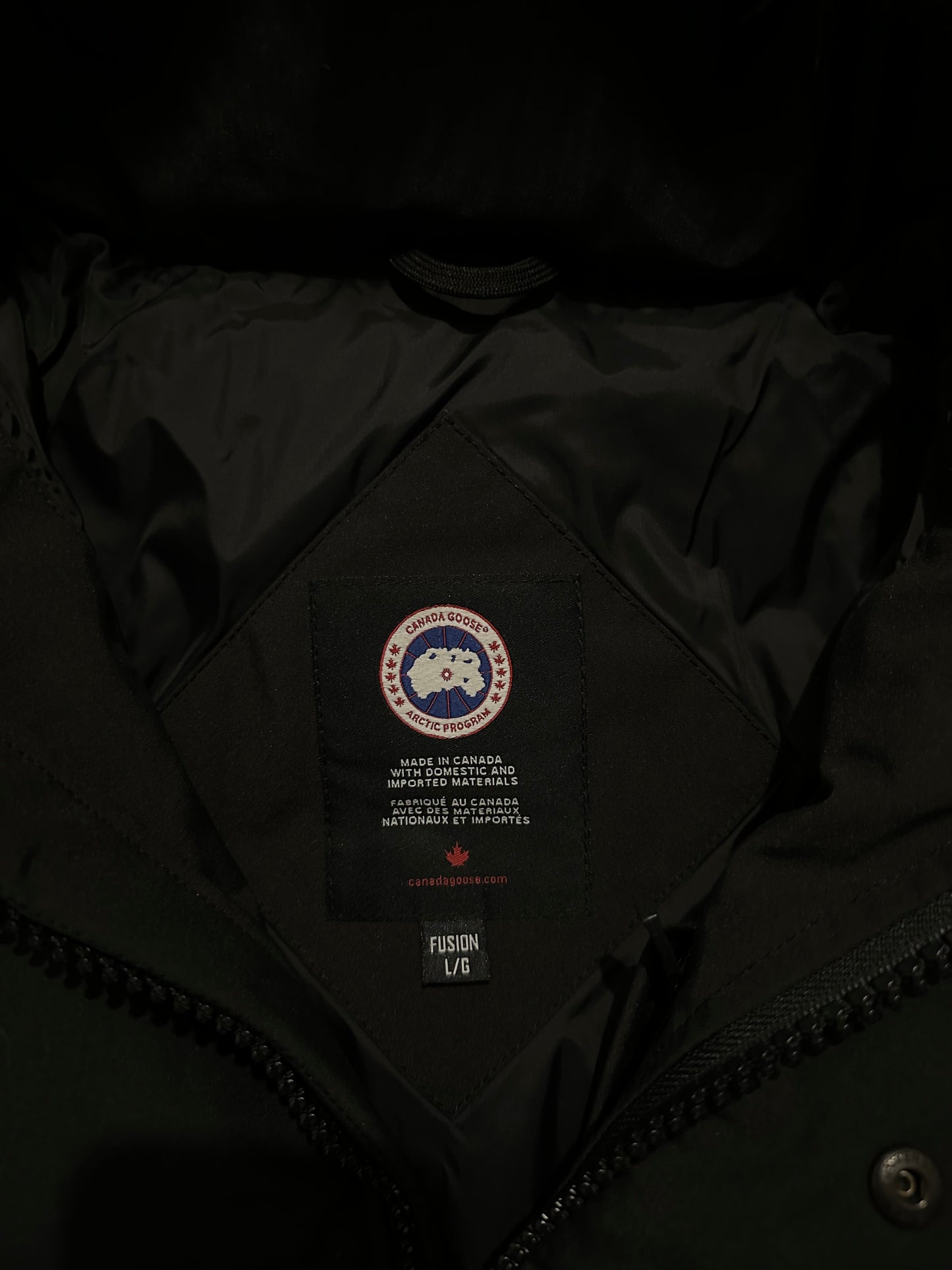 Canada Goose Wyndham Parka Coat -  Black/Red Badge