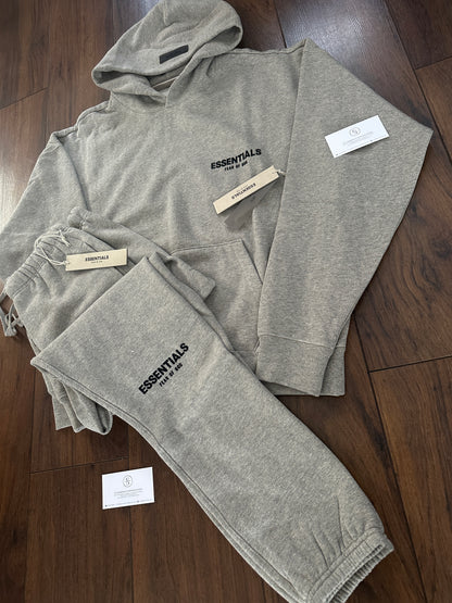 FOG ESSENTIALS Tracksuit Set - Dark Heather Oatmeal (SS22)