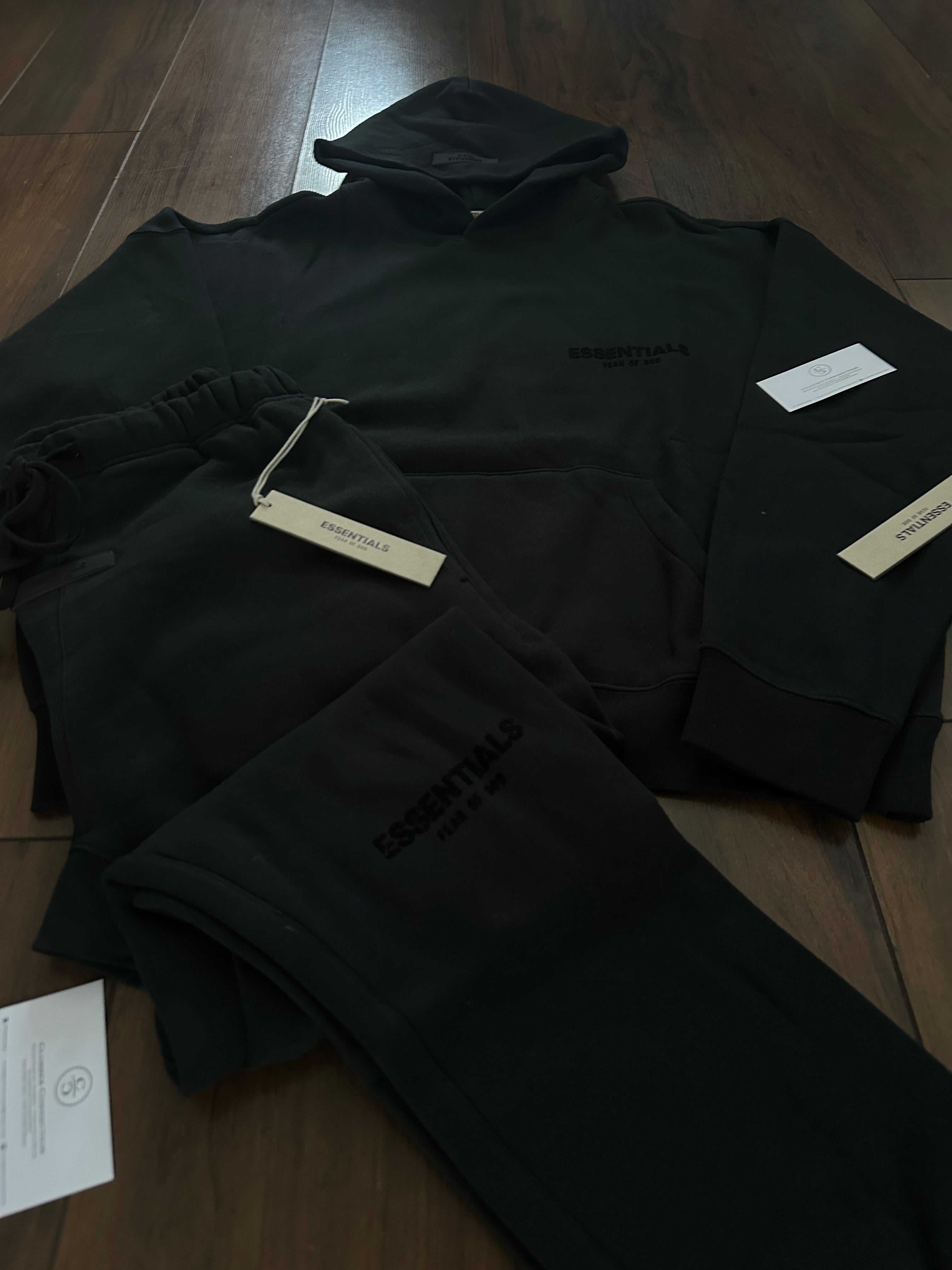 FOG ESSENTIALS Tracksuit Set - Black (SS22)