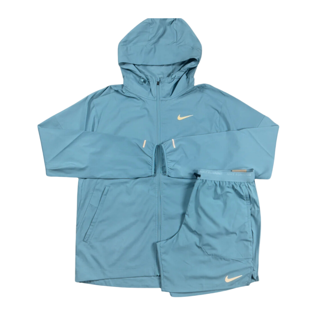 Nike Miler UV Windbreaker Set - Denim Turquoise