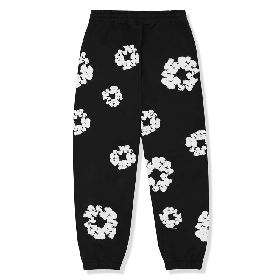 Denim Tears Cotton Wreath Sweatpants - Black