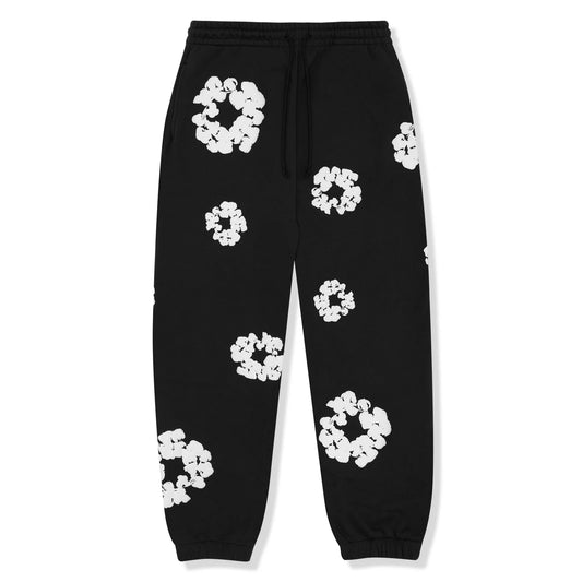 Denim Tears Cotton Wreath Sweatpants - Black