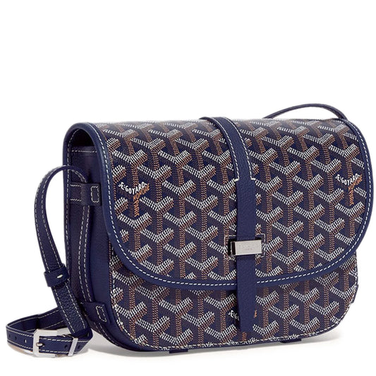 Goyard Goyardine Belvedere II PM Messenger Bag Navy