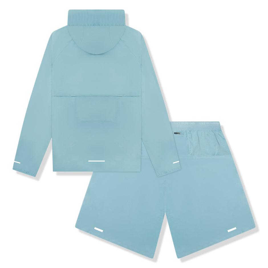 Nike Denim Turquoise Windrunner Jacket & Shorts set