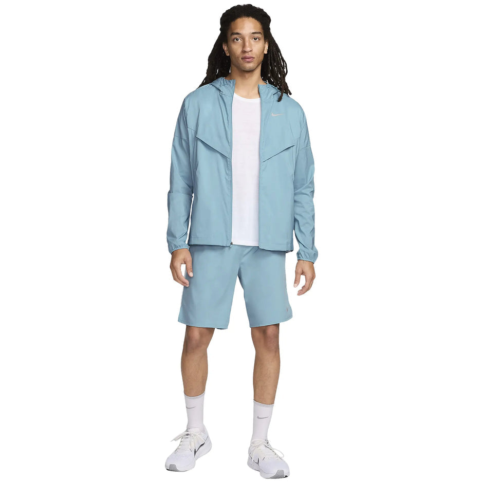 Nike Denim Turquoise Windrunner Jacket & Shorts set